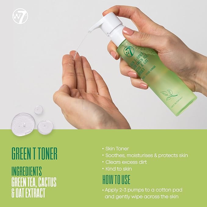 W7 Skin Refresh Skincare Set | Face Cleanser, Toner, Serum & Moisturizer | Hydrating & Glow Boosting Routine | Full Size, Long Lasting Products to Use at Home