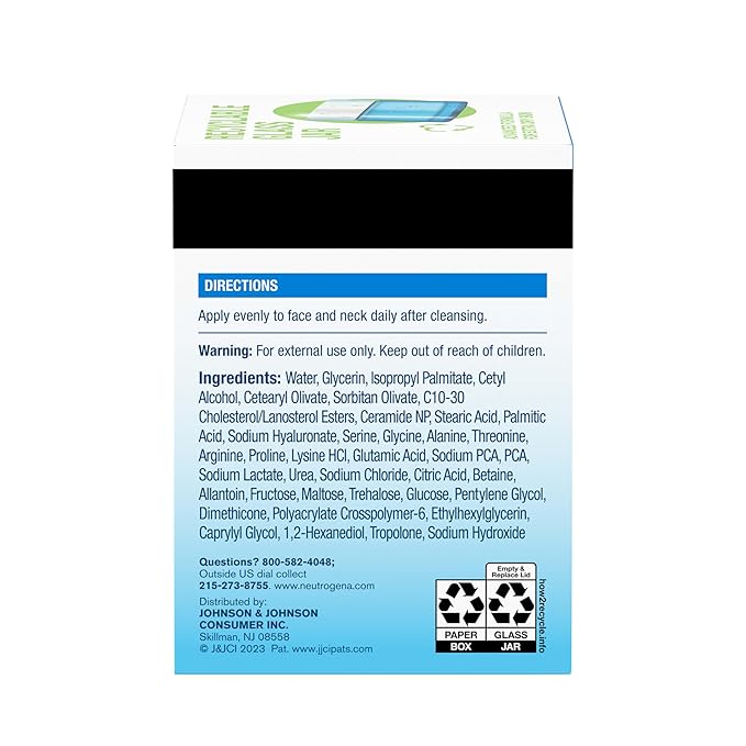 Neutrogena Hydro Boost Gel Cream, 48 Hr Hydration for Normal/Dry Skin, Fragrance Free, Face Moisturizer with Hyaluronic Acid, 1.7 oz. & Trial Size Hydro Boost Hydrating Gel Cleanser, 0.5 fl oz