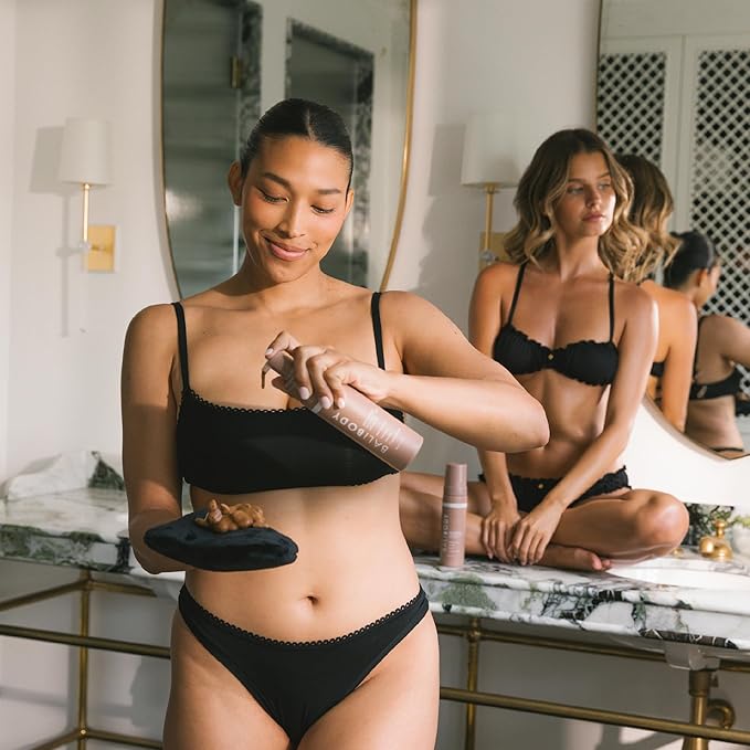 Bali Body Instant Tan Mousse | Wash-off instant bronzing mousse, streak-free with quick-dry finish | Chocolate-tinted body makeup for a natural glow | 200ml/6.7oz