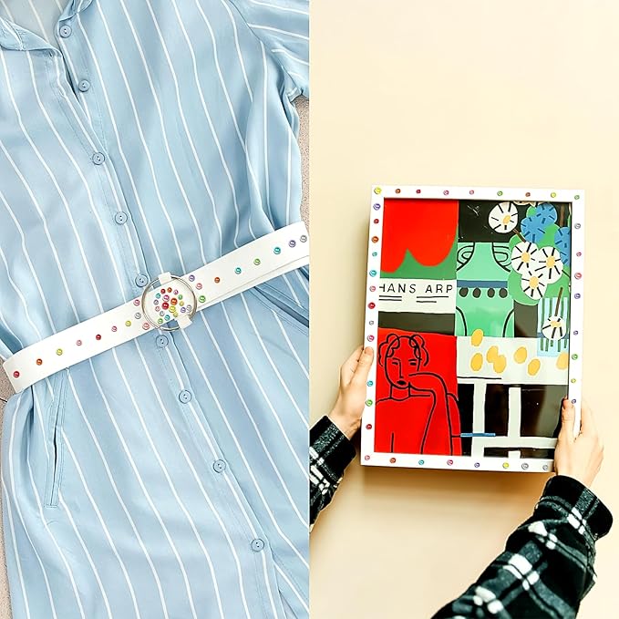 975Pcs Face Gems Hair Gems, Self-Adhesive Face Jewels Eye Jewels Rhinestones 3/4/5/6 mm DIY Face Gems Stick on, Hair Body Rhinestones Gems Crystals Pearls for Face Makeup, Crafts (Pearl_Color)