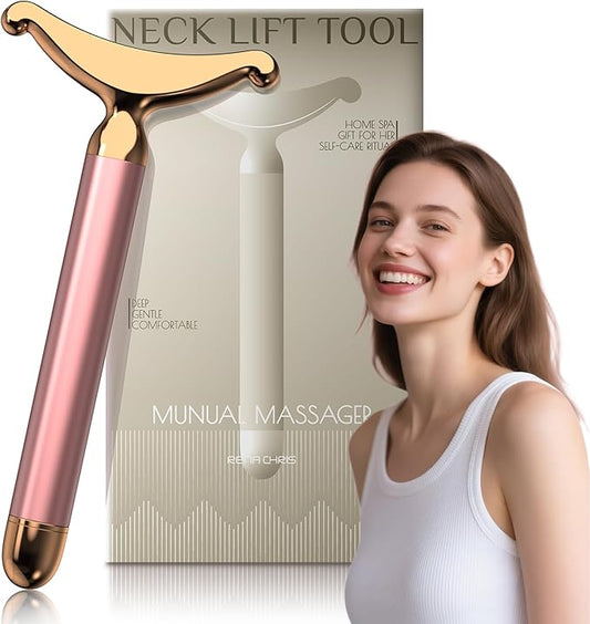 Face Massager Tool/Facial Massager Pro: Electric Lifting Device for Face & Neck - Anti-Aging Skin Firming, Reducing Wrinkles/Dark Circles - at-Home Facial Sculptor