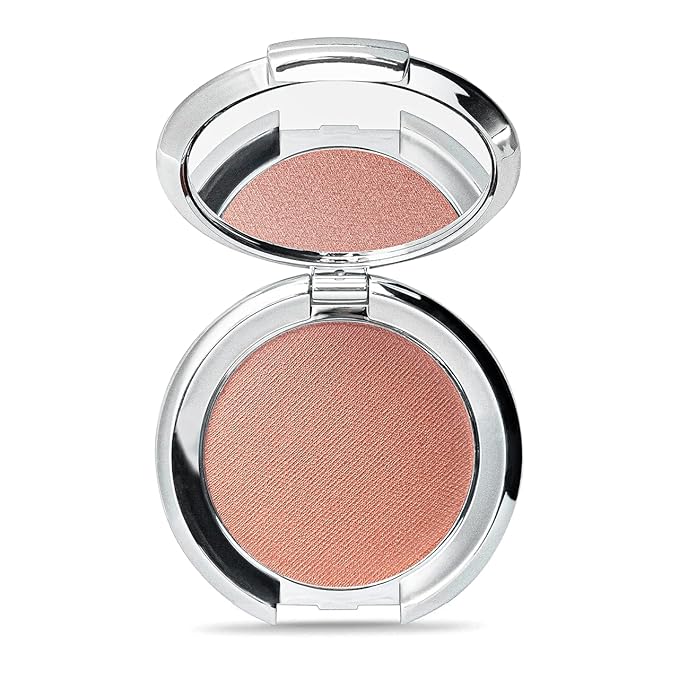 Nude Envie - Powder Blush - Silky Texture & Easy Application - Pigmented Long-Lasting Shimmer Finish - Infused With Crushed Pearls - Mirror Compact - Vegan, Paraben-Free & Cruelty-Free - Enchant