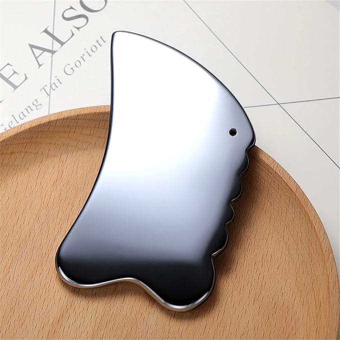 Terahertz Guasha Scraper Facial Massager Gouache Scraper Face Massage Slimming Tool Skincare Beauty Gua Sha Board Energy Ston