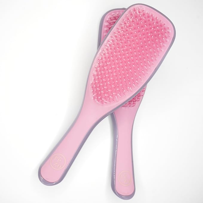 Pink & Purple Dual Length Bristles Hair Brush