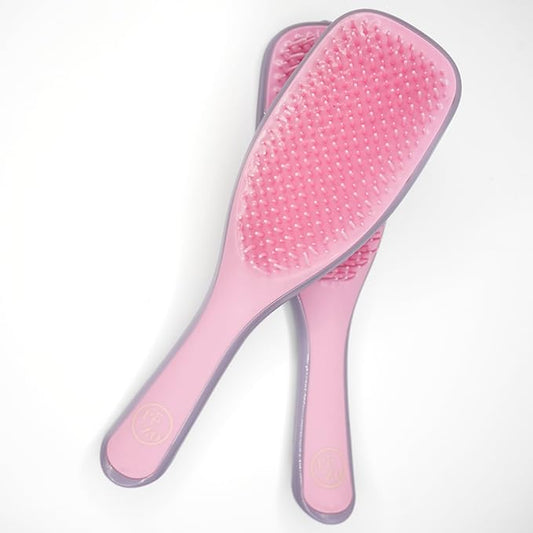 Pink & Purple Dual Length Bristles Hair Brush
