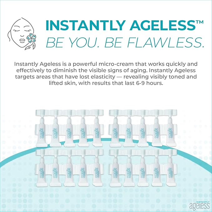Instantly Ageless Facelift - Instant Eye Bag Remover Puffiness - 20 Vials - Instant Under Eye Bags Remover - Wrinkle Tightener - Instant Wrinkle Remover for Face Instant Lift