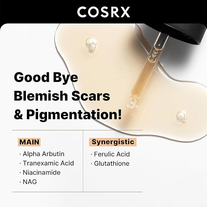 COSRX 2% Alpha Arbutin Discoloration Care Face Serum with Niacinamide, Glutathione & Tranexamic Acid, 1.7 fl oz – Serum for Face, Korean Skin Care, Stocking Stuffers