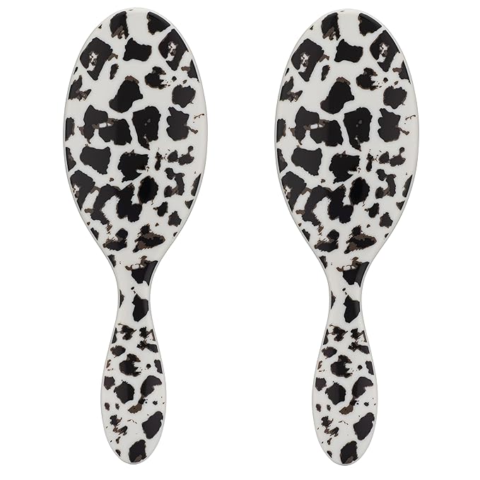 Wet Brush Original Detangler Hair Brush, Tan Leopard (Safari), Ultra-Soft IntelliFlex Bristles, Detangling Bristles Glide Through Tangles (Wet Dry & Damaged Hair), Women & Men (2 Pack)