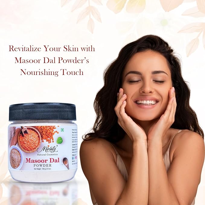 100% Natural Masoor Dal Powder | () Organic Face 3.5 Oz
