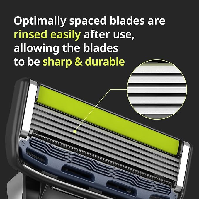 Dorco Pace 5 Pro Razors - Shaving System For Men with Trimmer - 16 Refill Cartridge Set