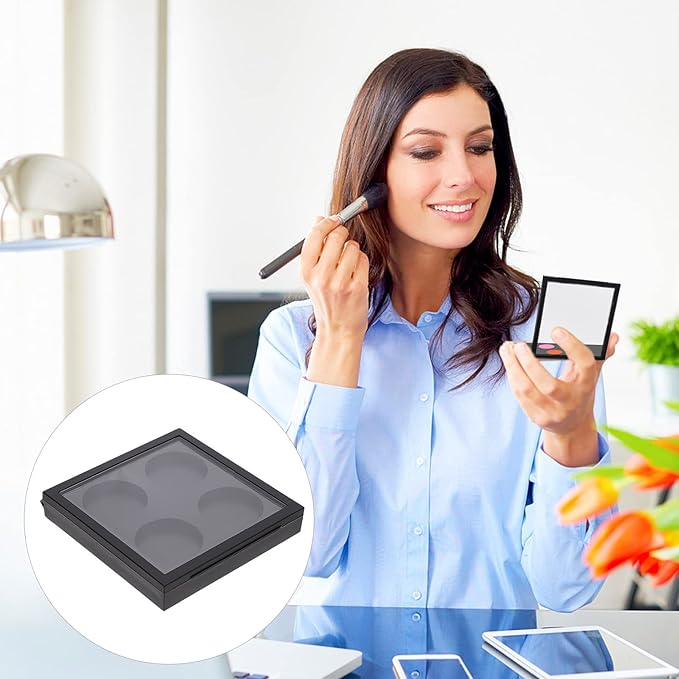 Metal Tray 5 Pcs Empty Magnetic Makeup Containers