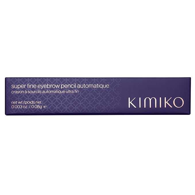 KIMIKO Fine Eyebrow Pencil Automatique - Coffee (Twist Up Pencil, Long Wear Formula, Comes with Covered Brush for Natural Looking Brows)