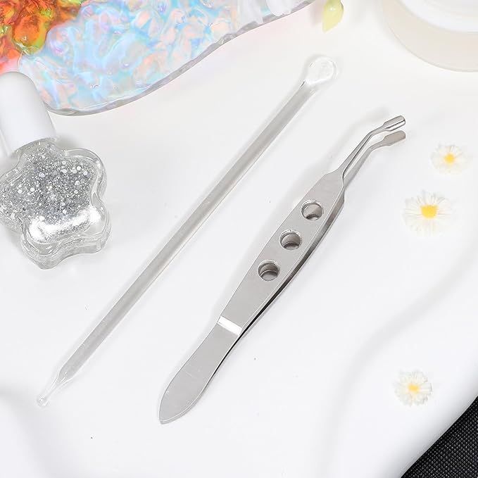 Meibomian Gland Expressor Premium Eyelid Massage Dry Eye Relief Eyelid Gland Care Clean Tools Kit for Dry Eyes, Rectangle Tip