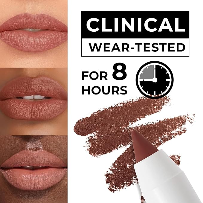 Lamel Matte Gel Lip Liner Pencil - Weightless & CreamyTexture - Sharpenable - Longwear & Waterproof - High Pigmented & Flawless Finish - Cruelty-free & Paraben-Free - 403, 1,7g/0.05oz. (Burnt Ocher)