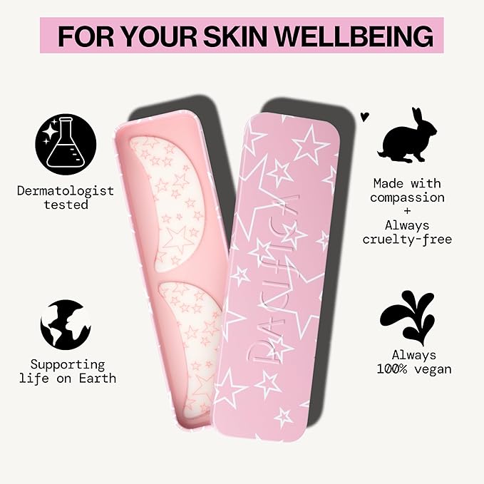 Pacifica Beauty Reusable Smile Line Mask, Skincare, Silicone Mask, For Fine Lines and Wrinkles, Lift and Firm, Pair with Serum, Storage Tin Included, Skin Care, Smile Line Patches, Vegan, 2 Pieces