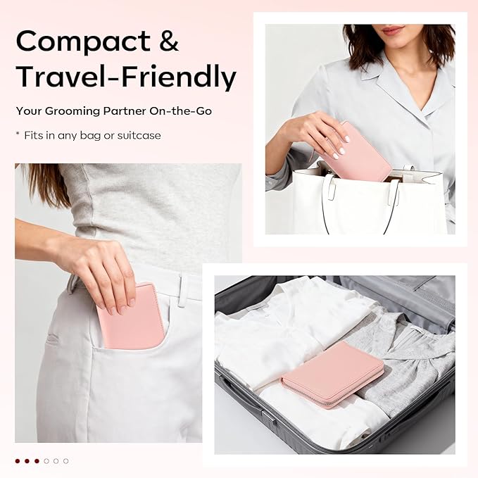 FAMILIFE Manicure Set Professional Manicure Kit Nail Kit - 11PCS Gifts for Her Nail Clippers for Women Stainless Steel Pedicure Sets Pink Leather Case