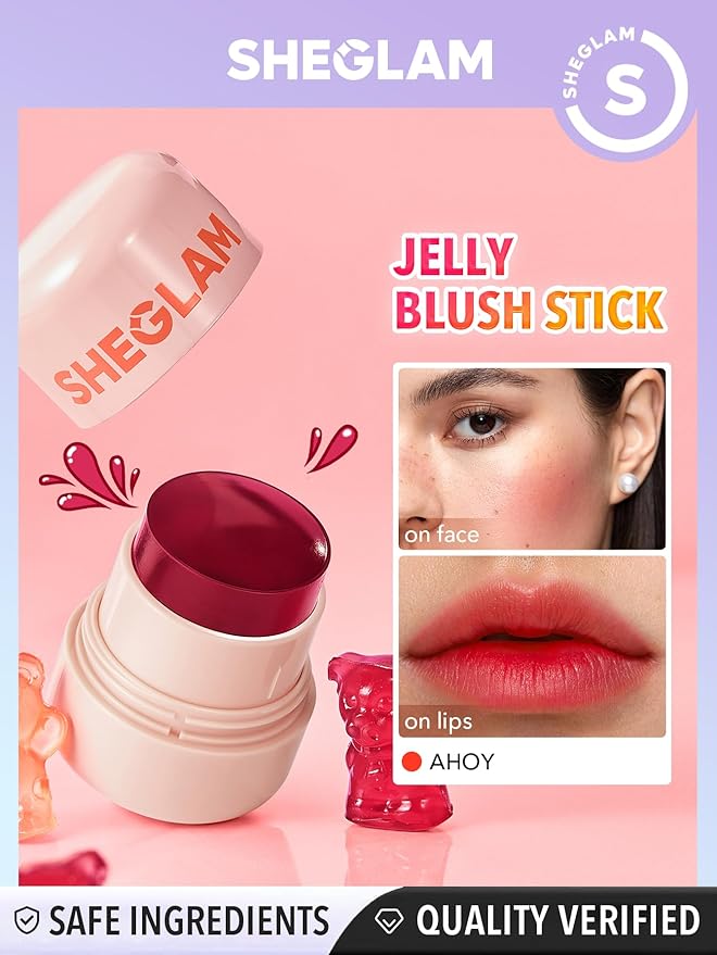 SHEGLAM Jelly-Licious Hydrating Lip & Blush Tint-Ahoy