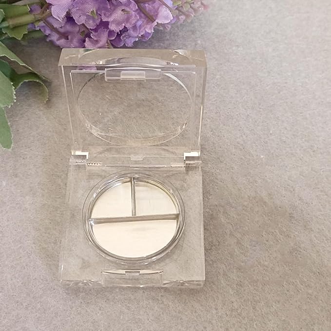 Beaupretty 14Pcs Empty Eyeshadow Palette: Refillable Depotting Makeup Palette - Clear Foundation Powder Storage for Eyeshadow Lipstick Blush Powder