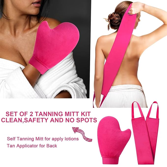Self Tanner Mitt Applicator - Self Tanning Mitt Applicator, Back Tanning Mitts Self Tanner Applicator Tanning Glove Tanning Mitt and Back Applicator Self Tan Mitt Applicator Self Tan Glove