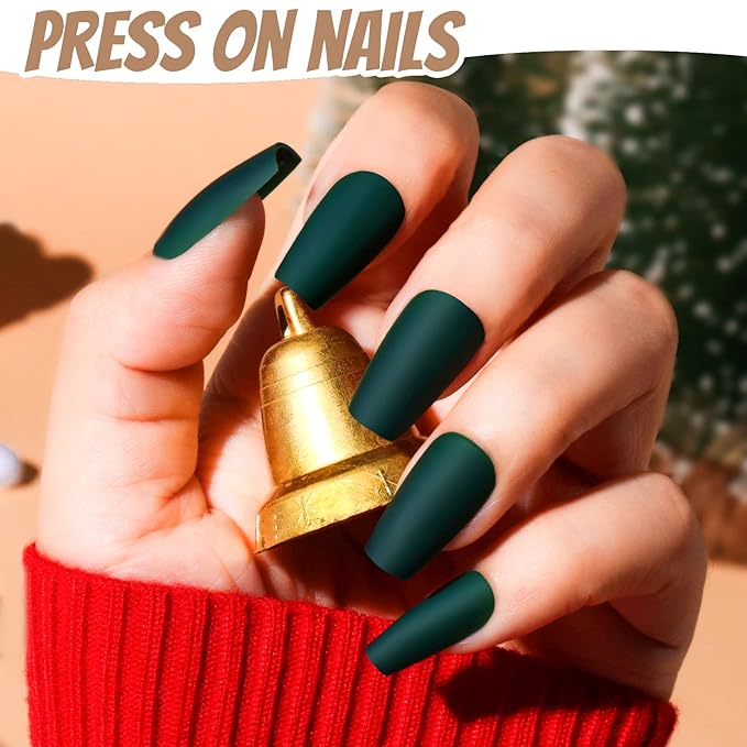 FANDAMEI Press on Nails Short Square, 12 Packs 288PCS Acrylic Matte Square Fake Nails Full Cover Medium Length, Glue on Nails with 10g Nail Tips Glue, 12 Solid Color False Nails for Nail Art DIY