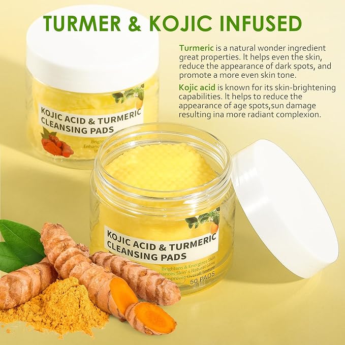 Turmeric kojic acid cleansing pads