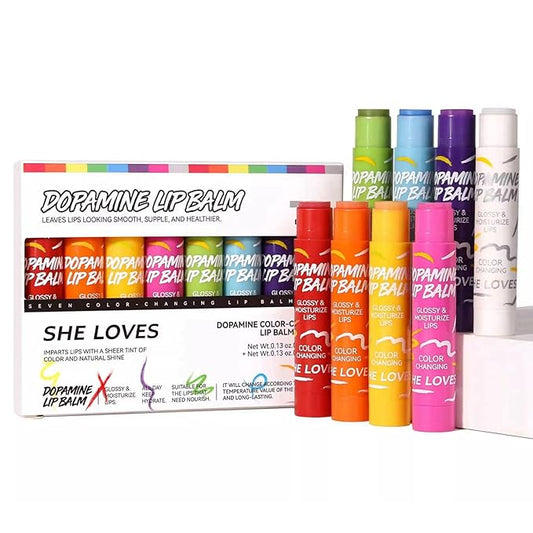 Tinted Lip Balm, Lip Moisturizer For Very Dry Lips, Lip Balm Hydrating, 8pcs Color Lip Balm Set Nourishing Cracked Lips, Lip Tint Lip Care Products Birthday Gifts Set For Teens