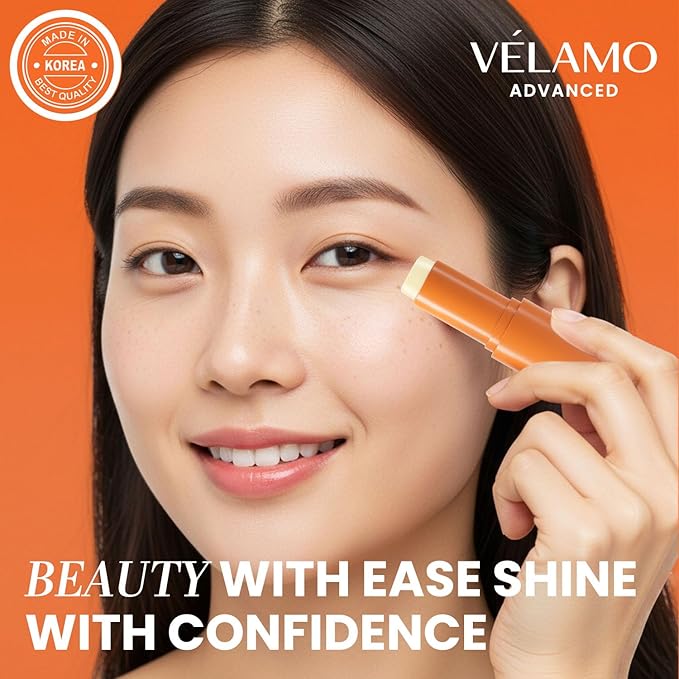 VELAMO ADVANCED Retinol Eye Balm Stick: Under Eye Cream for Dark Circles Puffiness Eye Bags Wrinkles Fine Lines - Korean Skincare Formula with Collagen, Niacinamide, Peptides & Hyaluronic Acid 2 Packs