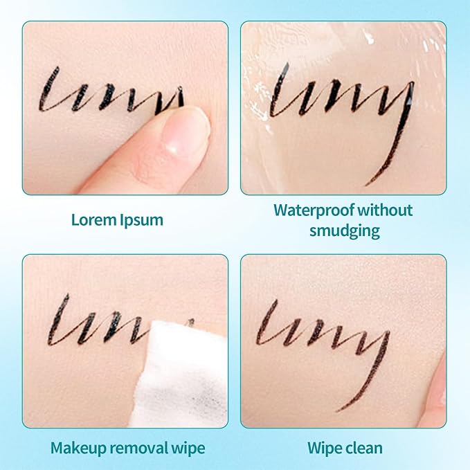 QIC Liquid Eyeliner,Waterproof Liquid Eye Liner, Long-Wearing,Smudge-Proof， Ultra-Smooth, Eyeliner Pen, Vegan Formula,Ultra-Fine Nib,Black