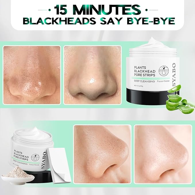 2.0 Blackhead Remover Nose Strips, Upgraded Pore Cleanser Purifying Peel Off Mask with Salicylic Acid, 100Pcs Black Heads Removal Strips, Puntos Negros (1.76 Ounce)