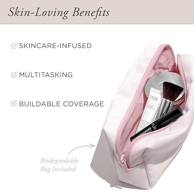 PÜR Beauty Multitasking Essentials Best Sellers Kit, Everyday Look Deluxe Kit, Condition & Moisturize Skin, Cruelty Free, Deep