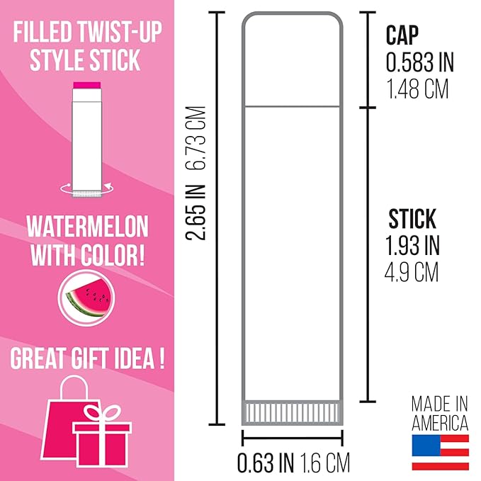 Chap-Ice | Blank Lip Balm Tubes (Watermelon)