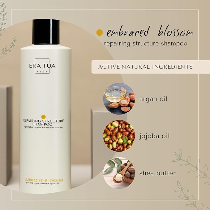 Embraced Blossom Repairing Shampoo | Dutch Made & Formulated Repairing Shampoo for Damaged Hair | Sweet Scent of Neroli, Orange Blossom & Jasmine 250ml