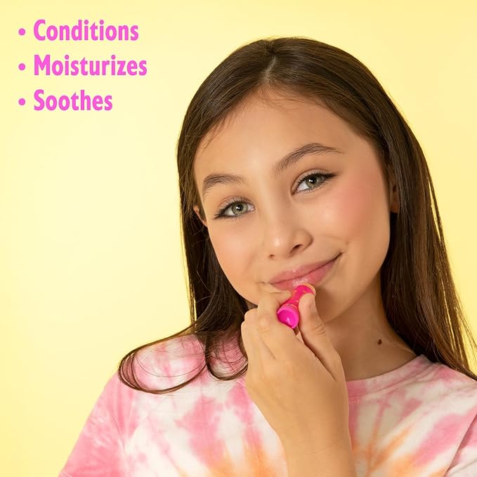 Lip Smacker Fruit Glaze Lip Oil, Ultra-Hydrating & Moisturizing with High-Shine Finish, Plush Applicator for Effortless Glide, Delicious Non-Sticky Flavor - Blueberry