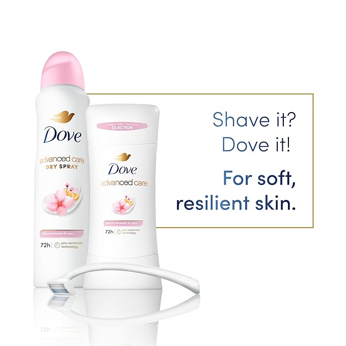 Dove Advanced Care Antiperspirant Deodorant Spray for Women 3 Pack Sakura Blossom & Yuzu 72 hour sweat and odor protection 3.8 oz