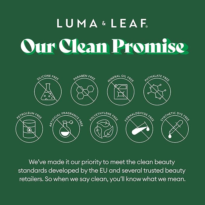 Luma & Leaf HydroRescue Pro-Barrier Hyaluronic Acid Serum - Advanced Face Serum with 5% Beta-Glucan & Passionfruit Seed Oil for Deep Hydration, Barrier Repair & Antioxidant-Rich Skincare