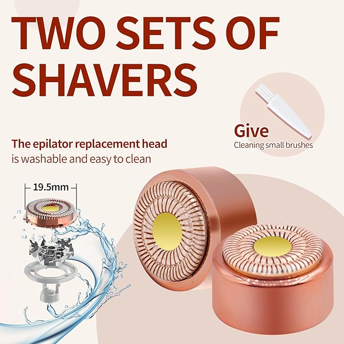 for Flawless Replacement Heads Gen 3 - Finishing Touch Flawless Facial Hair Remover Replacement Blades for Women, Shaver & Razor (2 pack Generation 3)