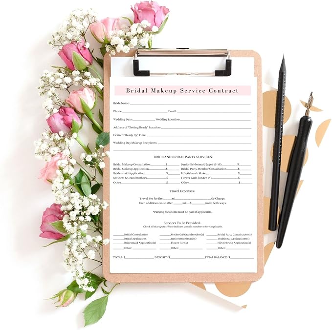 Bridal Makeup Service Contract | 100 Pack |