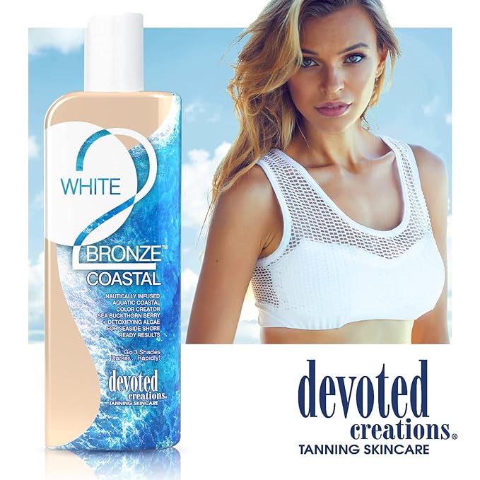 White 2 Bronze Coastal Blue Hued Optimizer Go 3 Shades Darker Rapidly 8.5oz