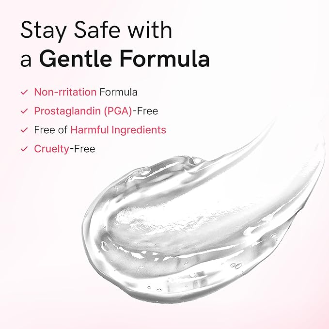 Lash Serum for Damaged, Thin or Extension-Weakened Lashes | Eyelash & Brow Growth Serum with PDRN, EGF, 20 Amino Acids & 9 Peptides | Gentle Korean Formula, Prostaglandin-Free (0.3fl oz)