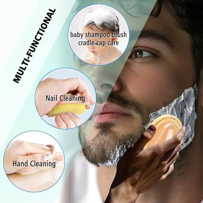 Dual-Sided Face Scrubber,Gentle Getting Pores Cleaned and Actually Exfoliating for Sensitive Skin,Facial Cleansing Brush,Face Brush for Men and Women