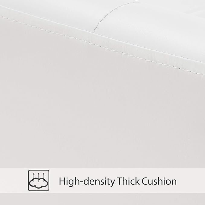 BarberPub Salon Chair for Hair Stylist, Hydraulic Barber Styling Chair, Beauty Spa Equipment 8813 (6" Seat Height Adjustment) (White)