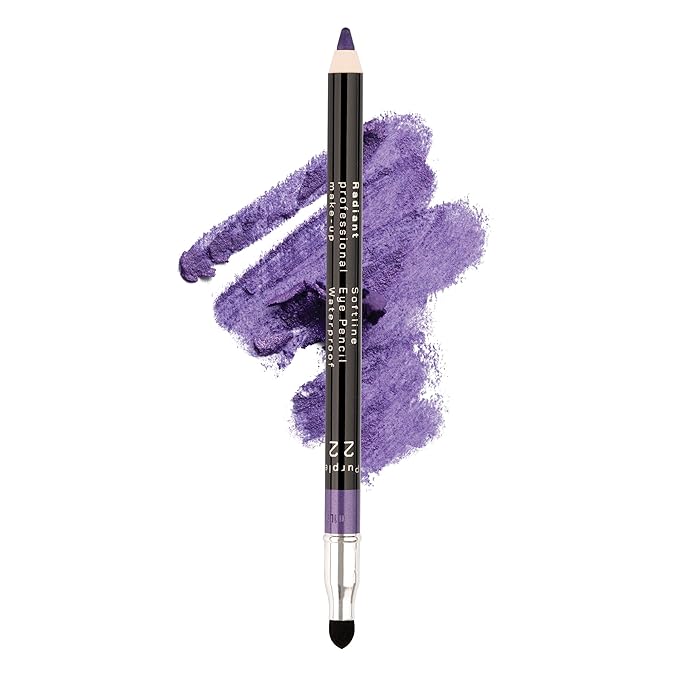 Radiant Professional Waterproof Eyeliner Pencil - Eyeliner Waterproof Smudge Proof for Woman - Long Lasting Under Eye Pencil for Smoky Eye - Soft Waterline Eye liner Smudger Tool, Purple (22)