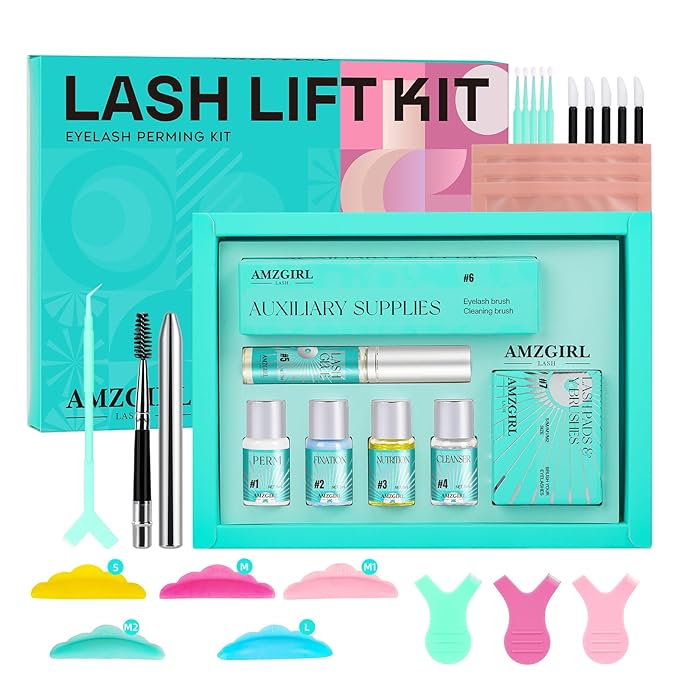 Lash Lift Kit,Eyelash Perm Kits, Professional Eyelashes Curling Lash Extension Set, Glue Upgraded Version, Lash Extensions, Lash Curling,Curling Perming Wave(VINE03)