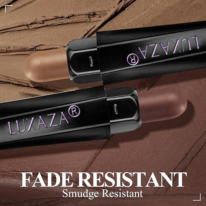 6PCS Neutral Eyeshadow Stick Makeup Set, Matte Cream Eye Shadow Eyeliner Brightener Pencil Crayon - B3 Iced Oat