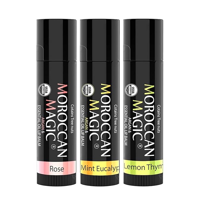 Moroccan Magic Organic Lip Balm Variety Lemon