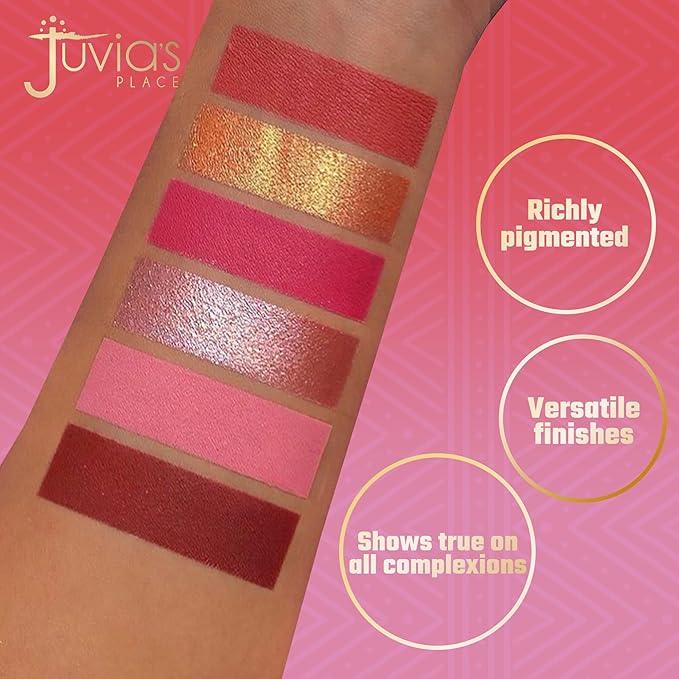 Juvia's Place Palette Blushed Rose - Rosy, Pinks,