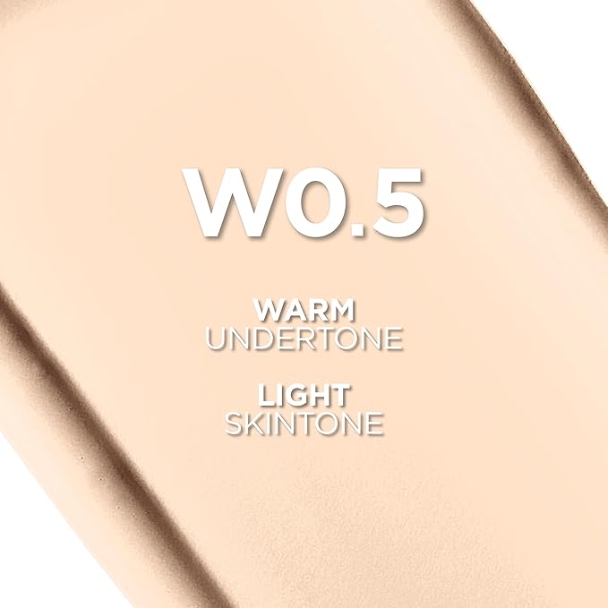 L'Oreal Paris True Match Super-Blendable Foundation, Medium Coverage Liquid Foundation Makeup, W0.5, Light, 1 Fl Oz