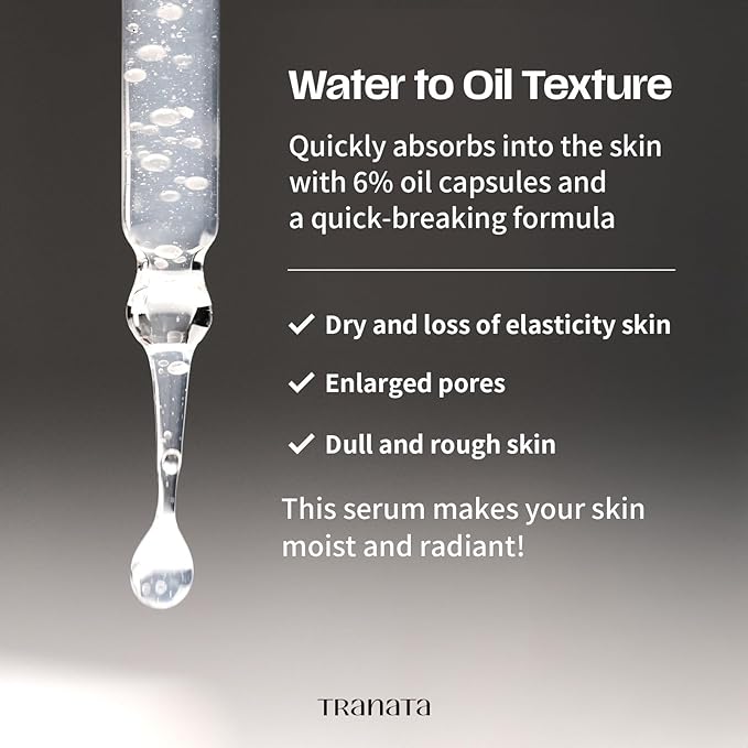 [TRANATA] Rice Punch Peptide Capsule – Hydrating Essence for Glowing, Glass Skin | Pore Refining & Firming | 80% Rice Peptide + Fermented Lactobacillus | Vegan K-Beauty Skincare