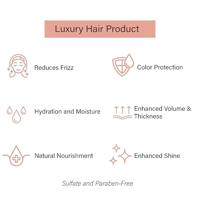 Gold Series Treatment Mask – Deep Hydrating Argan Oil Hair Mask for Dry, Damaged, Color Treated and Curly Hair Enriched with Keratin – Sulfate Free Natural Hair Repair Treatment, 8.45oz