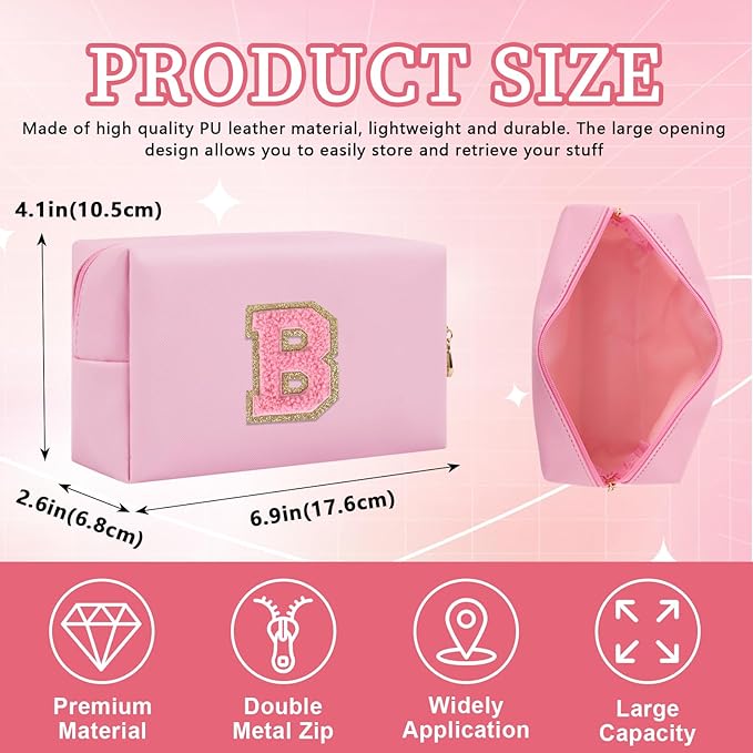 Personalized initial letter patch makeup